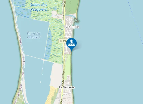 Map of PLAGE LA CAPTE
