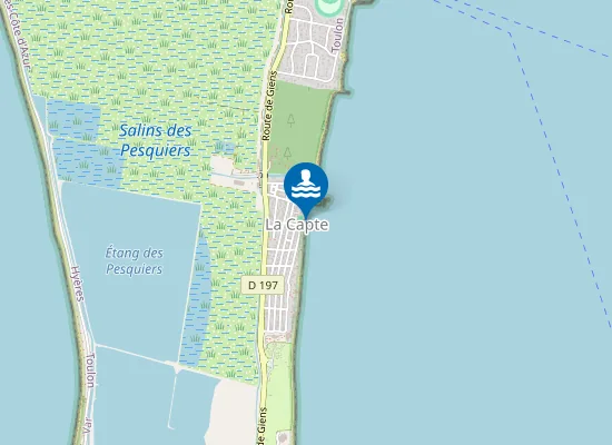 Map of PLAGE LA CAPTE-VILLAGE