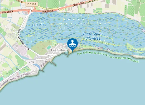 Map of PORT POTHUAU LES SALINS