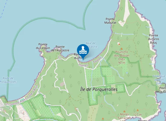 Map of PORQUEROLLES-NOTRE DAME