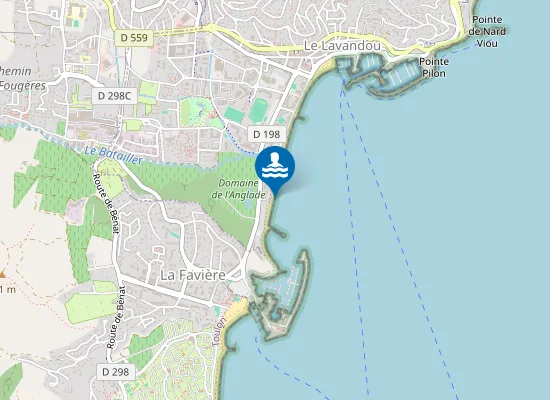 Map of PLAGE BATAILLER (POSTE DE SECOURS)