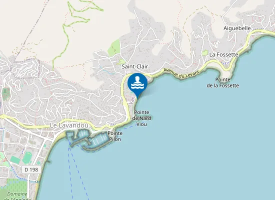 Map of PLAGE SAINT CLAIR