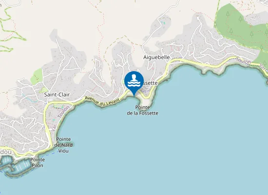 Map of PLAGE LA FOSSETTE