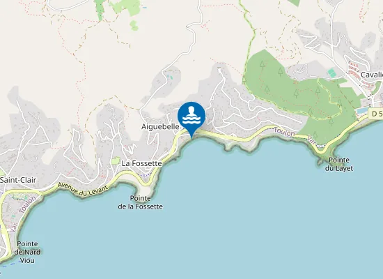 Map of PLAGE AIGUEBELLE