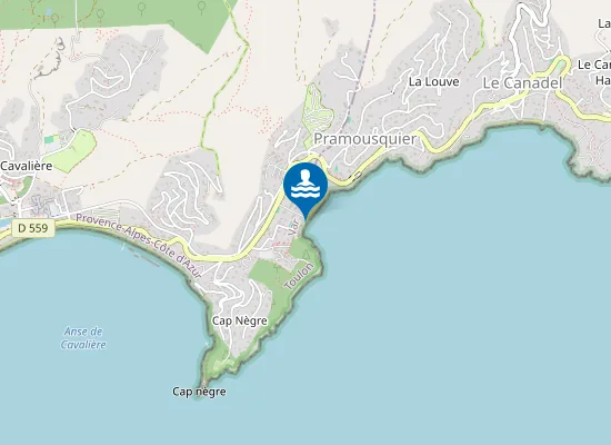 Map of PRAMOUSQUIER OUEST