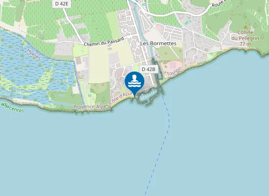 Map of PLAGE MIRAMAR