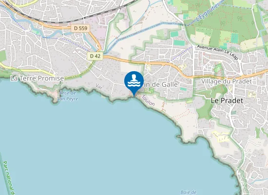 Map of PLAGE PIN DE GALLES