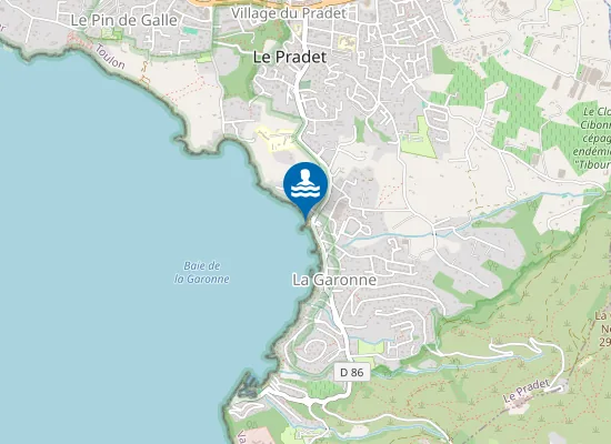 Map of PLAGE LA GARONNE