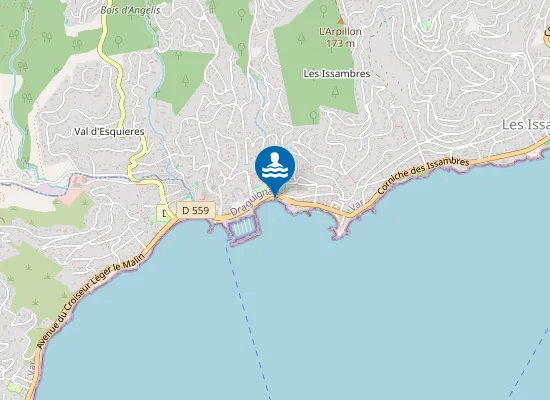 Map of VALLONS DES MASSELS PEIRRAS