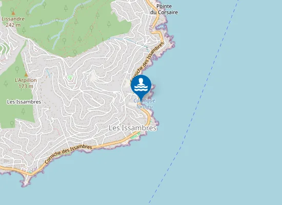 Map of LES ISSAMBRES TARDIEU