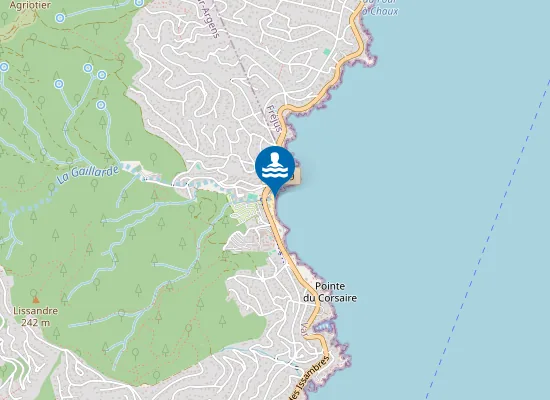 Map of PLAGE LA GAILLARDE