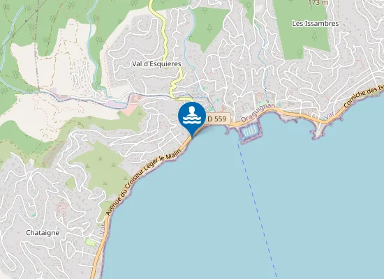 Map of PLAGE GARONNETTE OUEST