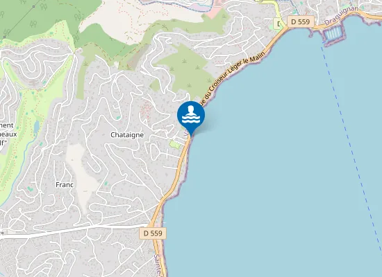 Map of PLAGE L'ELEPHANT