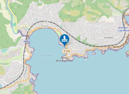 Map of PLAGE LA BAUMETTE