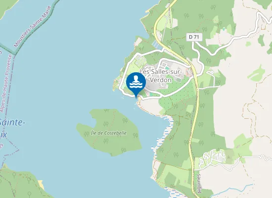 Map of PLAGE DES SALLES