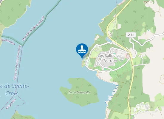 Map of POSTE DE SECOURS MARGARIDON