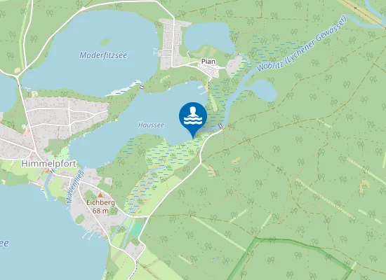 Map of HAUSSEE FUERSTENBERG OT HIMMELPFORT PIAN