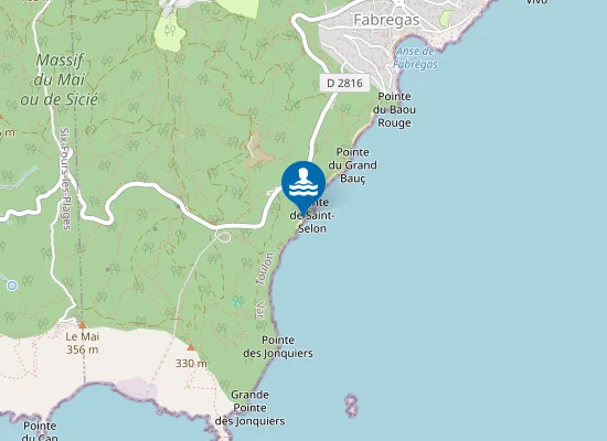 Map of PLAGE DU JONQUET