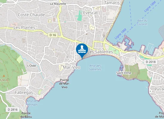 Map of PLAGE DE MAR VIVO CHEMIN HERMITTE