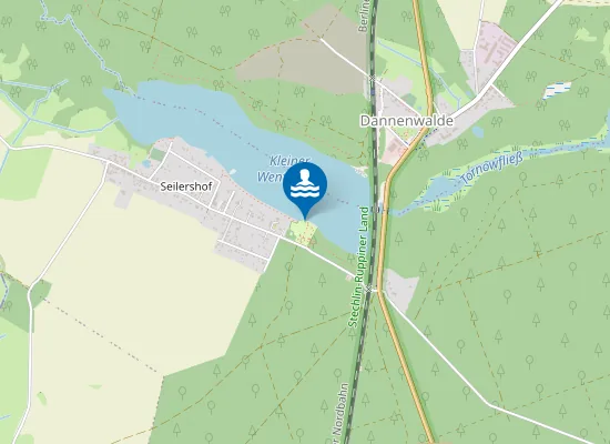 Map of KLEINER WENTOW SEE GRANSEE OT SEILERSHOF