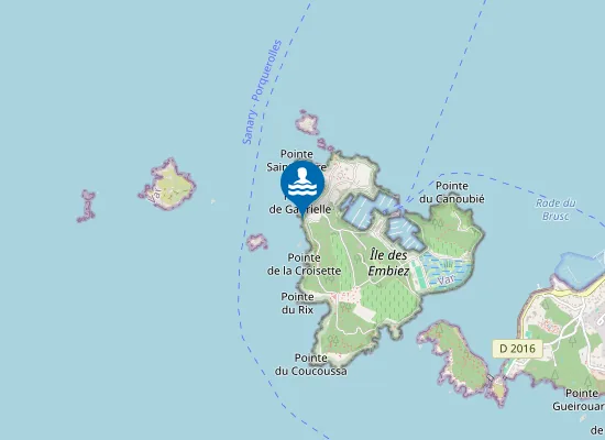 Map of ILE DES EMBIEZ-LA GABRIELLE