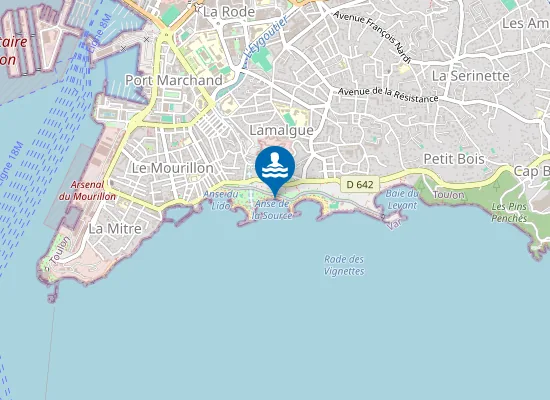 Map of PLAGE SOURCE OUEST