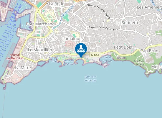 Map of PLAGE LES PINS CENTRE