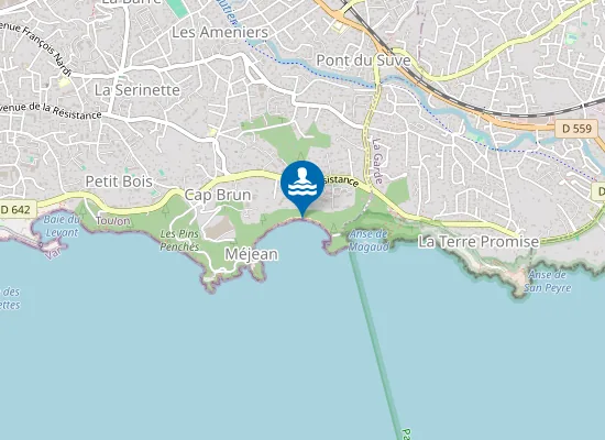 Map of PLAGE MEJEAN