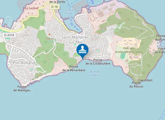 Map of LA COUDOULIERE