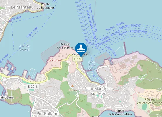 Map of PLAGE DE LA VIEILLE