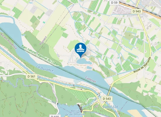 Map of PLAN D'EAU DU CAMPING VAL DURANCE