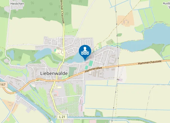 Map of MUEHLENSEE LIEBENWALDE