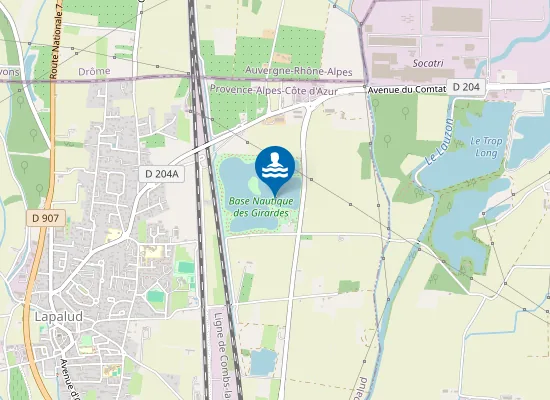 Map of PLAN D'EAU LES GIRARDES