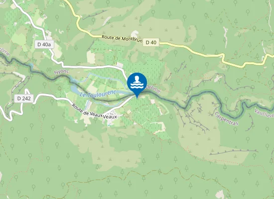 Map of HAMEAU DE VEAU PONT DU TOULOURENC