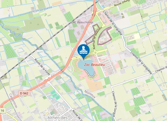 Map of LAC DE MONTEUX