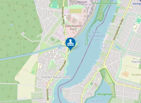 Map of NIEDER NEUENDORFER SEE HENNIGSDORF OT NIEDER NEUENDORF