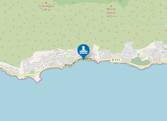 Map of PLAGE DE BARBICAJA