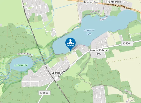 Map of RAHMER SEE MUEHLENBECKER LAND OT ZUEHLSDORF