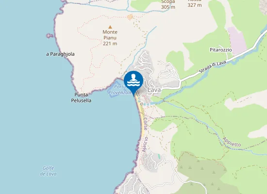 Map of PLAGE DE LAVA