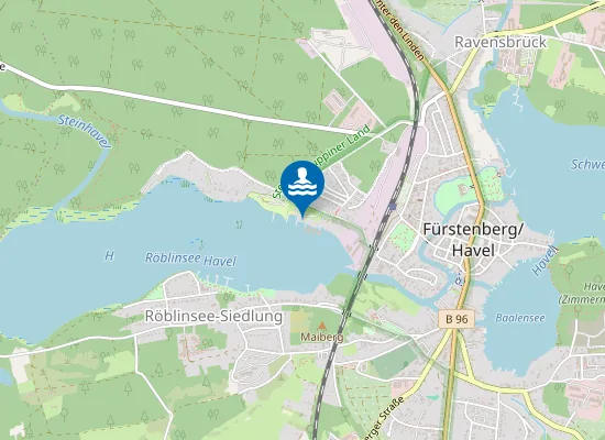 Map of ROEBLINSEE FUERSTENBERG