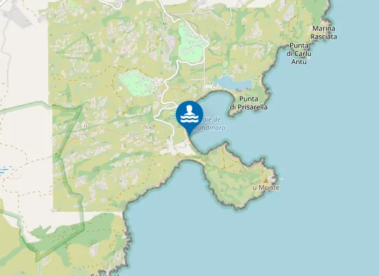 Map of RONDINARA PLAGE