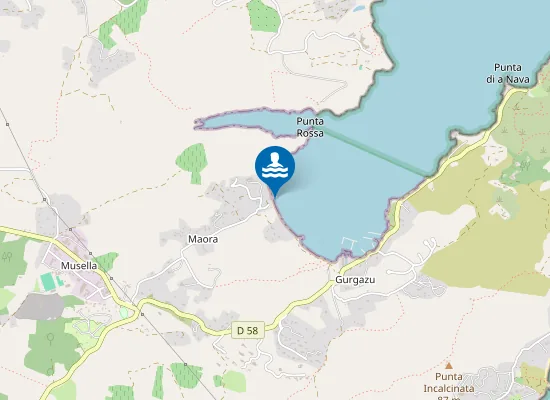 Map of SANT' AMANZA PLAGE