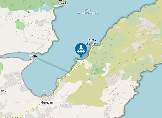 Map of SANT' AMANZA NORD