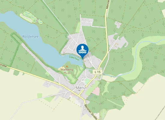 Map of ROOFENSEE GRANSEE GEM STECHLIN OT MENZ