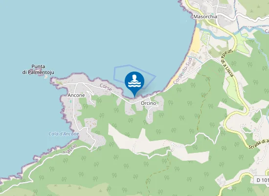 Map of PLAGE ORCINO