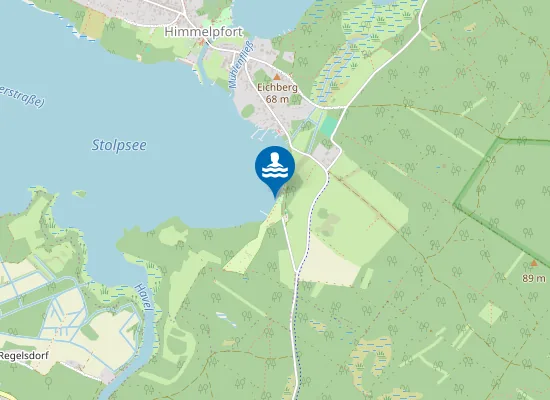 Map of STOLPSEE FUERSTENBERG OT HIMMELPFORT CAMPINGPLATZ