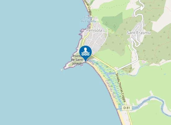 Map of PLAGE SAN GIUSEPPE