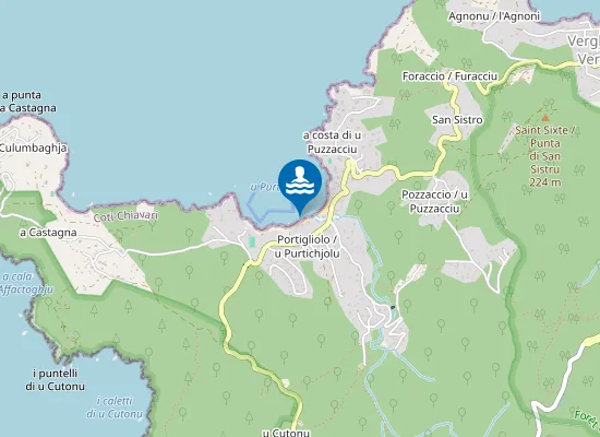 Map of PLAGE DE PORTIGLIOLO