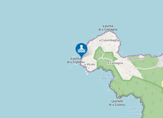 Map of LA CASTAGNA SUD