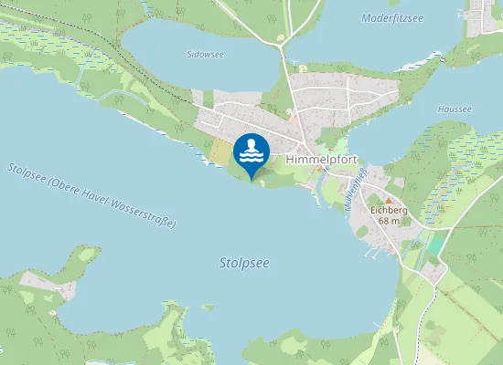 Map of STOLPSEE FUERSTENBERG OT HIMMELPFORT FUERSTENBERGER STRASSE